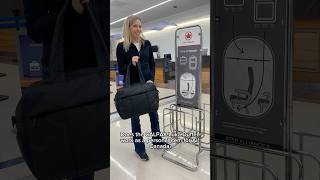 Does the CALPAK Luka Duffel work as a personal item for Air Canada? ✈️ 🇨🇦 #aircanada #travelbag