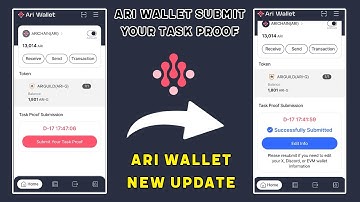 ari wallet new update | submit your task proof