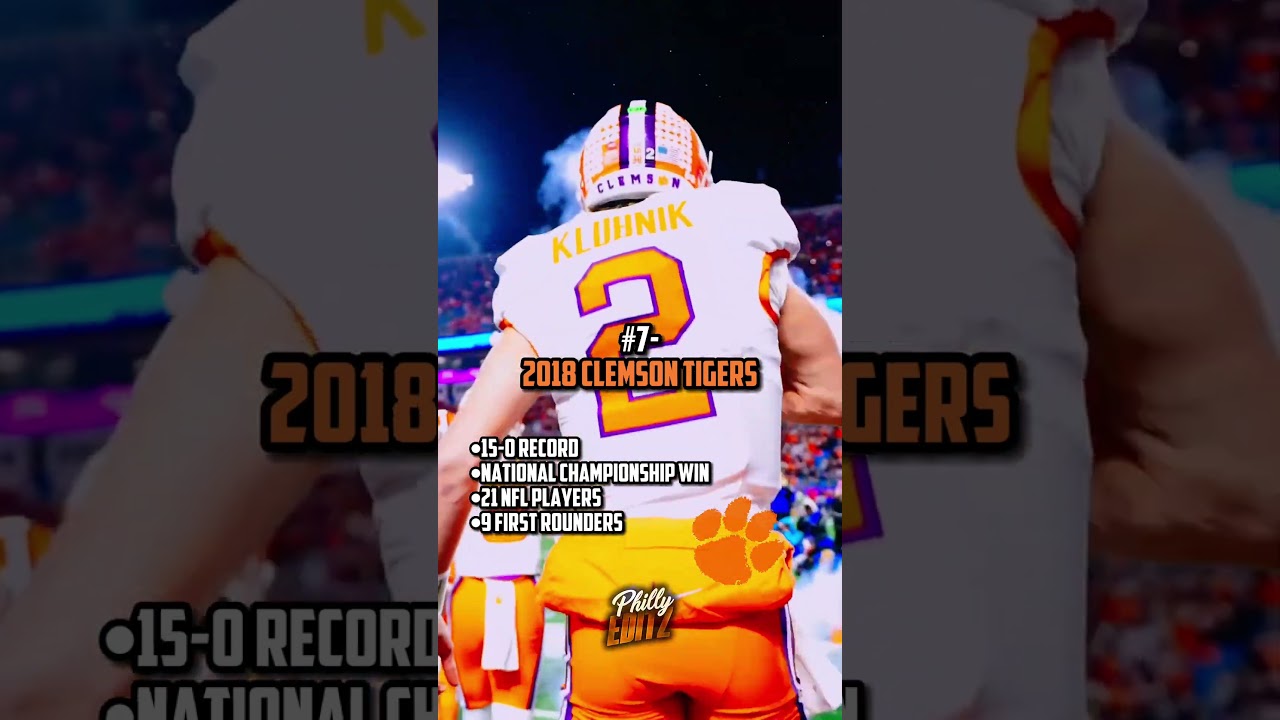 The Top 8 Greatest College Football Teams Of All Time