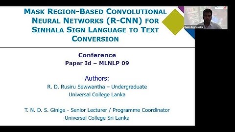 Mask Region-Based Convolutional Neural Networks (R-CNN) for Sinhala Sign Language to Text Conversion