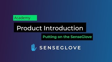 Putting on the SenseGlove haptic feedback gloves