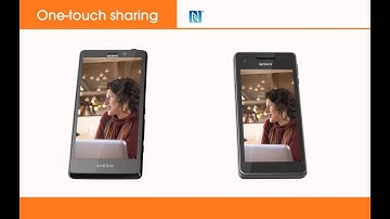 Sony Xperia One touch NFC Sharing Android Beam