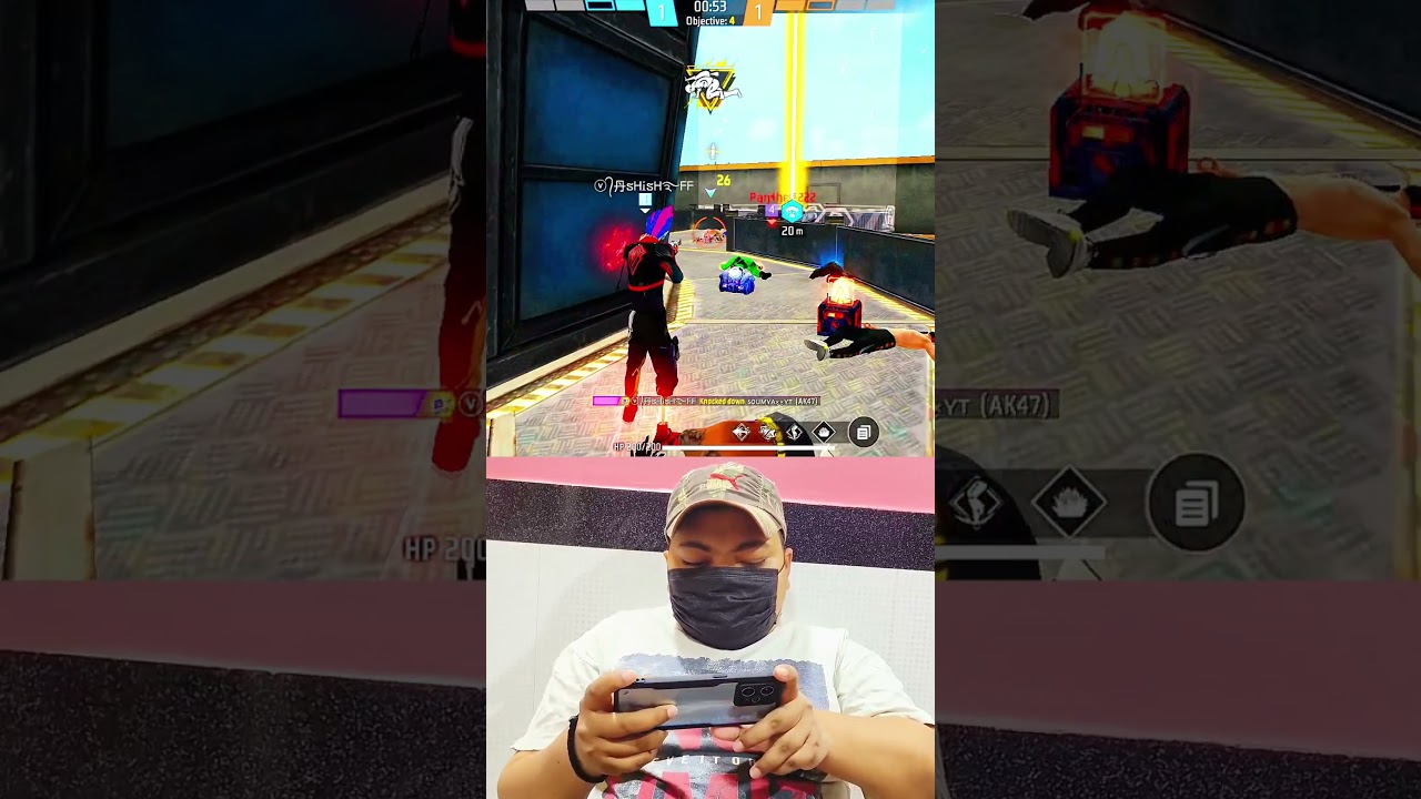 Ak47 Clutch In Cs Rank Facecam Gameplay Free Fire 🔥😎 