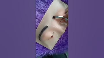 how to draw eyebrows on eye dummy #eyemakeup #eyemakeupondummy #eyeshadowshorts