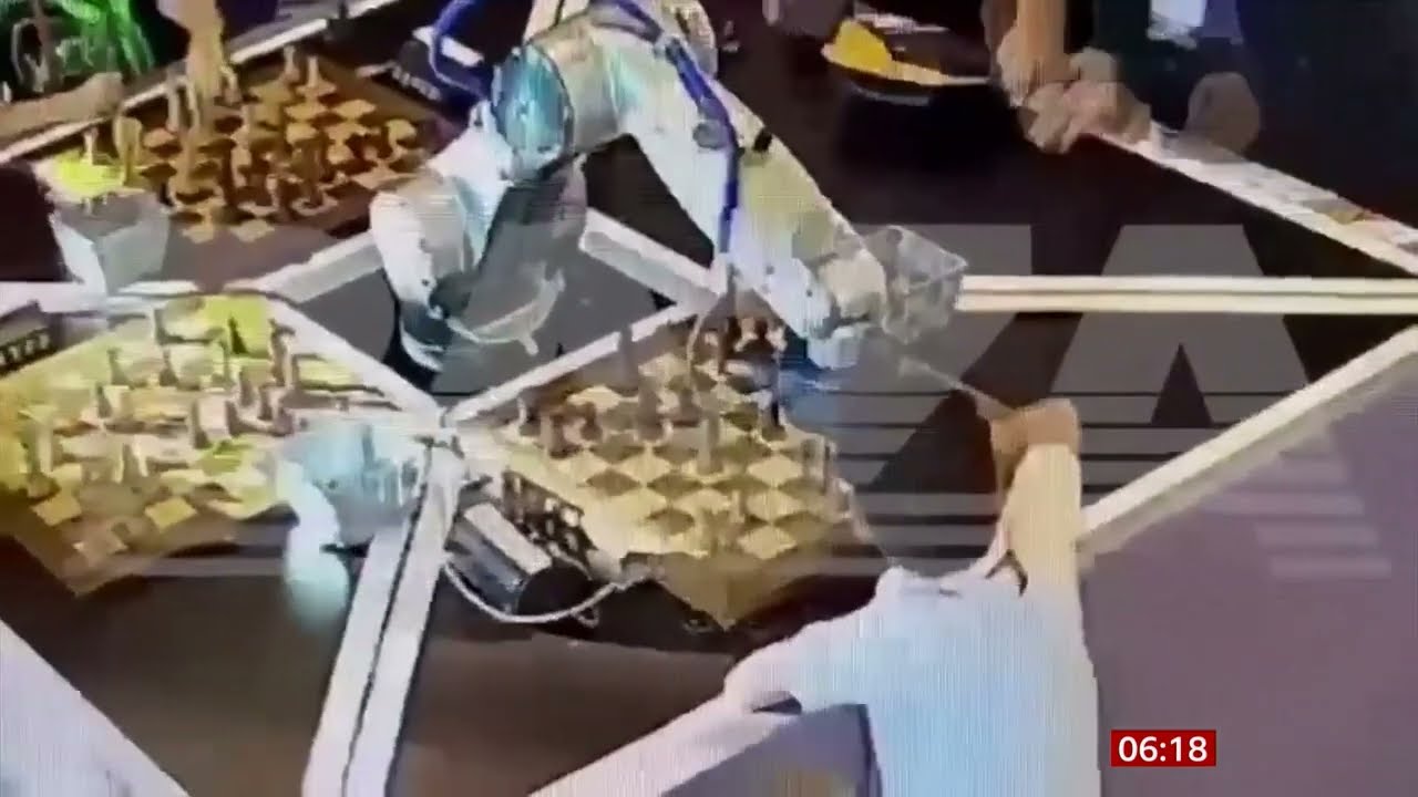 Chess-playing robot breaks boy's finger at Moscow tournament (Russia)