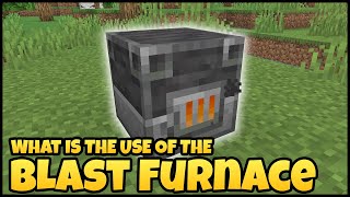 How To Use The BLAST FURNACE In MINECRAFT