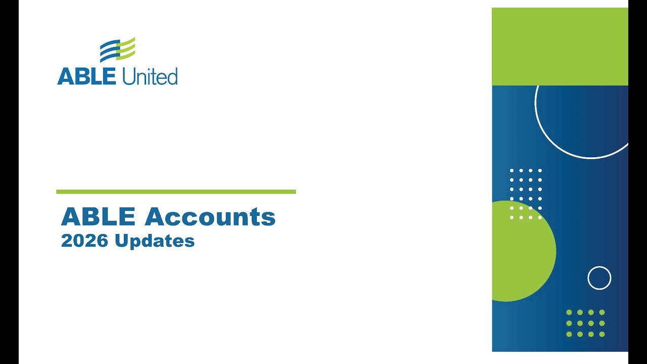 Able Program Florida’s Disability Savings Program – ABLE United - YouTube