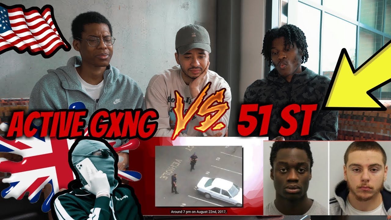 Americans React to Uk Drill Gang Beef Active Gxng vs 51st War in London