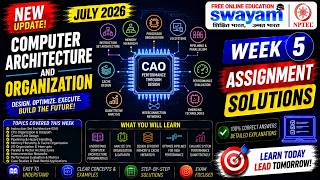 Computer Architecture and Organization Week 5 Assignment Answers 2026 | NPTEL July 2026