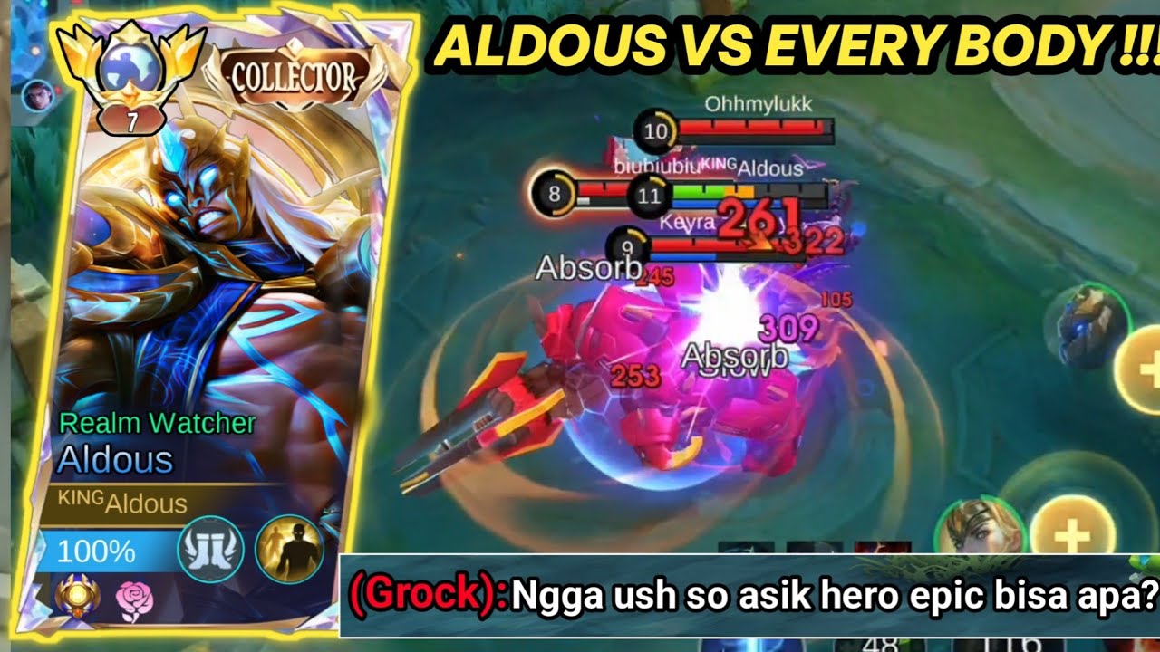 ALDOUS GW NGAMUK BANTAI MUSUH TAMPA AMPUN !!!-MLBB