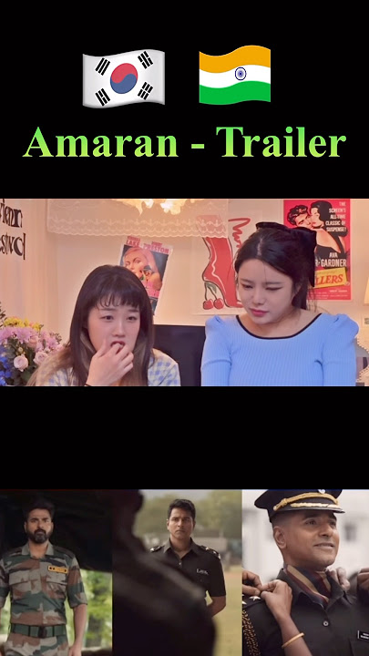 Korean girls react to Tamil movie trailer with overwhelming emotions🥹#amaran