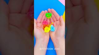 💍 Fluffy Rings Made Easy! 🧵 Button Craft for Kids! ✨