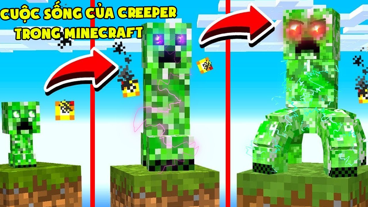 NẾU CON CREEPER CÓ CUỘC SỐNG TRONG MINECRAFT ** THỬ THÁCH T GAMING TRỞ THÀNH CREEPER SIÊU VIP ??