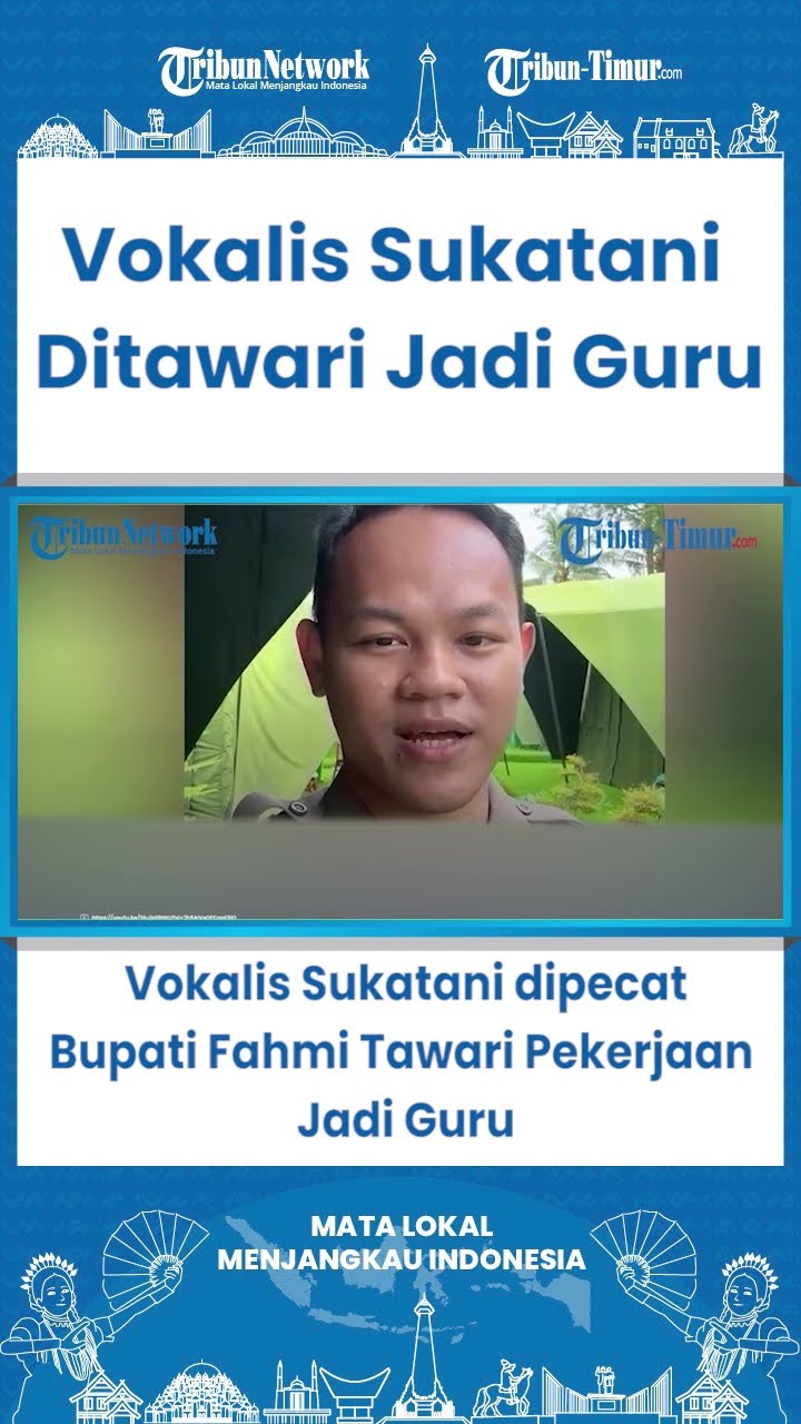Vokalis Sukatani dipecat, Bupati Fahmi Tawari Pekerjaan Jadi Guru