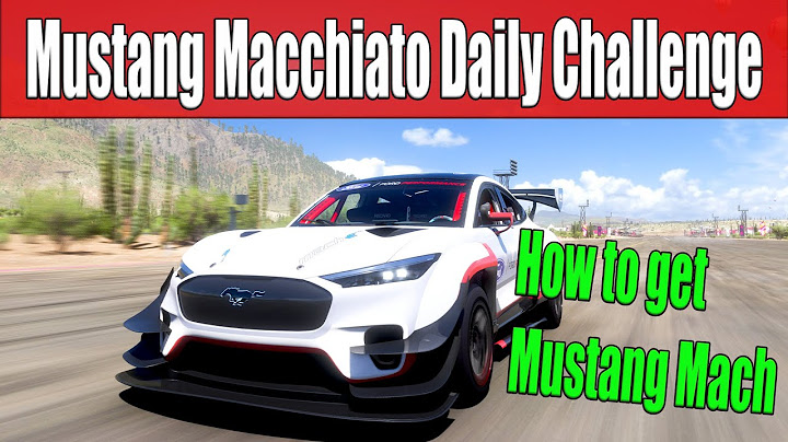 Forza Horizon 5 Mustang Macchiato Daily Challenge Complete a Drag Race in any Mustang Mach