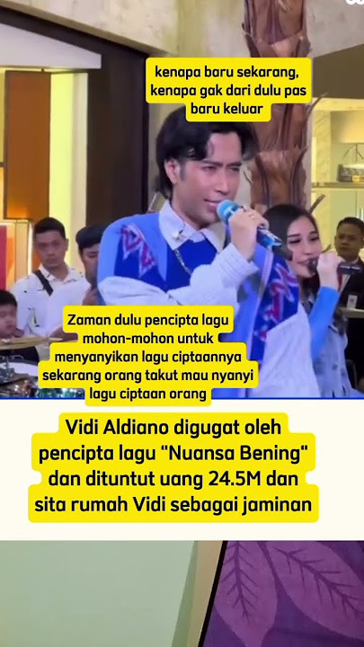 pencipta lagu nuansa bening menggugat Vidi Aldiano #vidialdiano #shortviral #artist #hakcipta #fyp