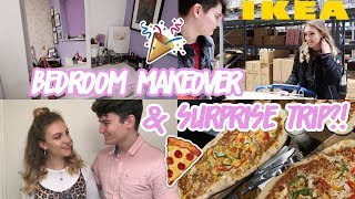 SURPRISING MY BOYFRIEND WITH A TRIP AWAY & REDECORATING MY ROOM!