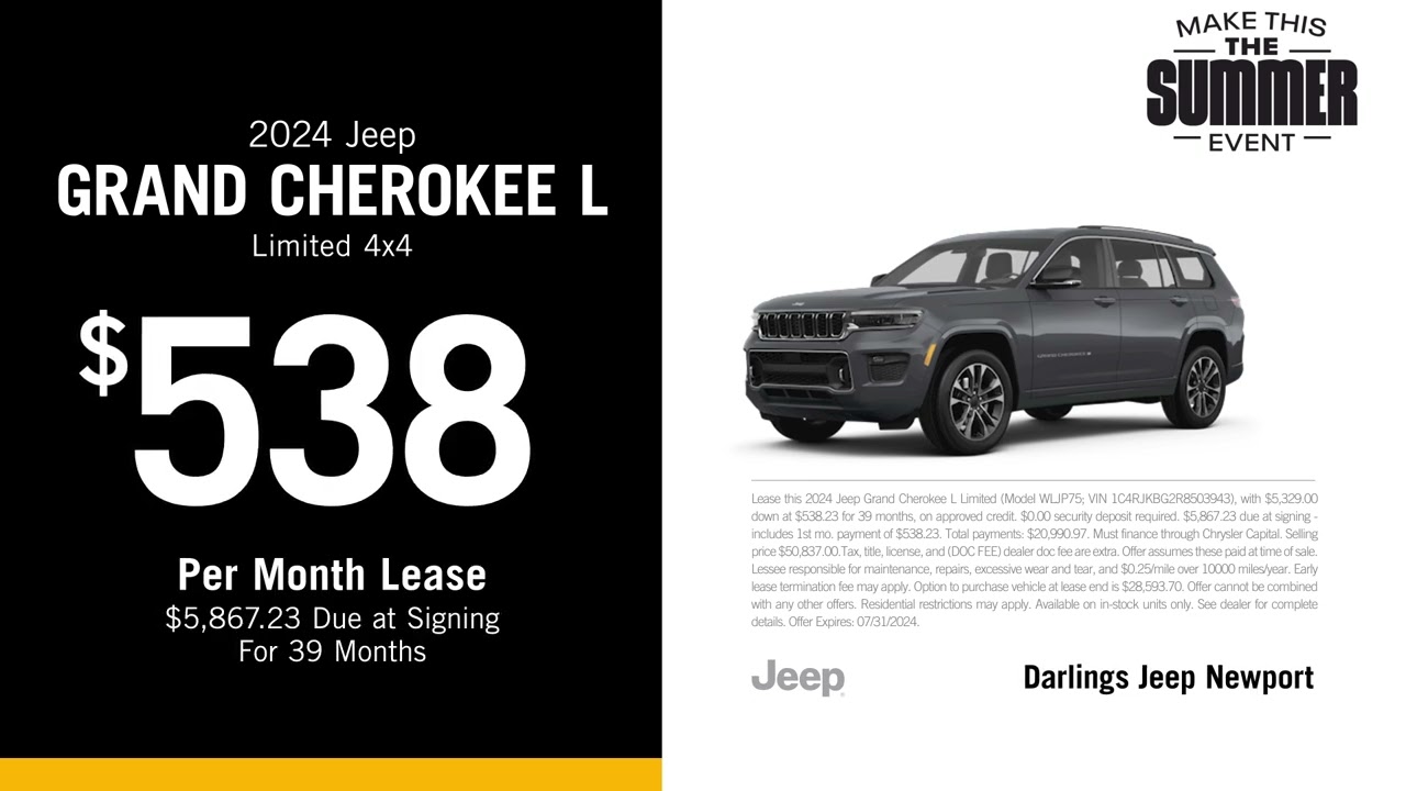 Jeep Grand Cherokee L 08/02/2024 4129136