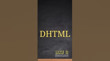 Did you know the acronyms of DHTML #dynamic #hypertextmarkuplanguage #abbrevations #gkquestions
