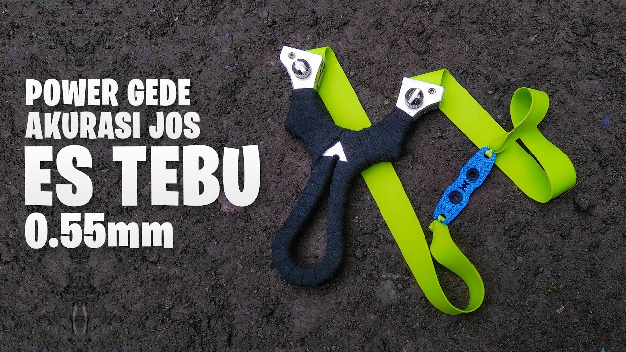 Ketapel Slingshot Karet Flatband Es Tebu