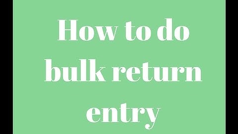 EasyEcom bulk return entry