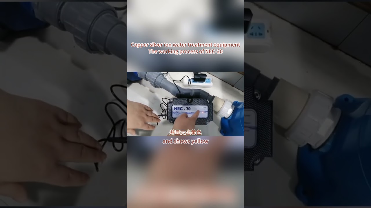 Introduction to the workflow of NECON copper silver ion water treatment equipment. Model: NEC-20