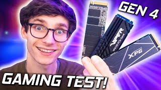 Are PCIe 4.0 SSDs Worth It For GAMING? - Gen 4 vs Gen 3 vs SATA vs HDD Gaming PC Load Speed Test!