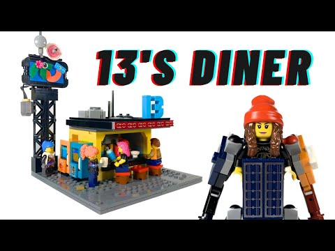 Lego Cyberpunk Moc - 13's Diner #lego #cyberpunk