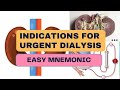 Indications for urgent dialysis  easy mnemonic