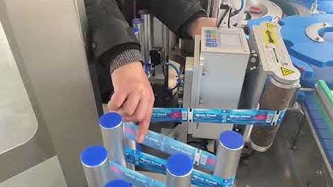 how to install roll label for hot melt opp labeling machine