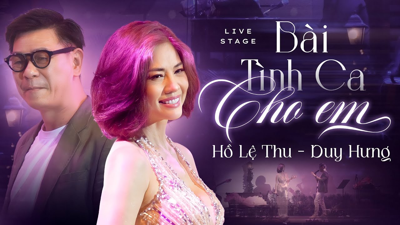 BÀI TÌNH CA CHO EM - HỒ LỆ THU & DUY HƯNG lần đầu kết hợp song ca cực ăn ý | Live Band