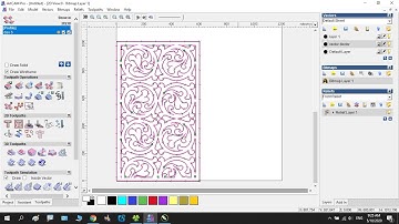 Artcam 9 - Cắt Vách Hoa Văn CNC Từ File Corel (import vector, 2d profiling)