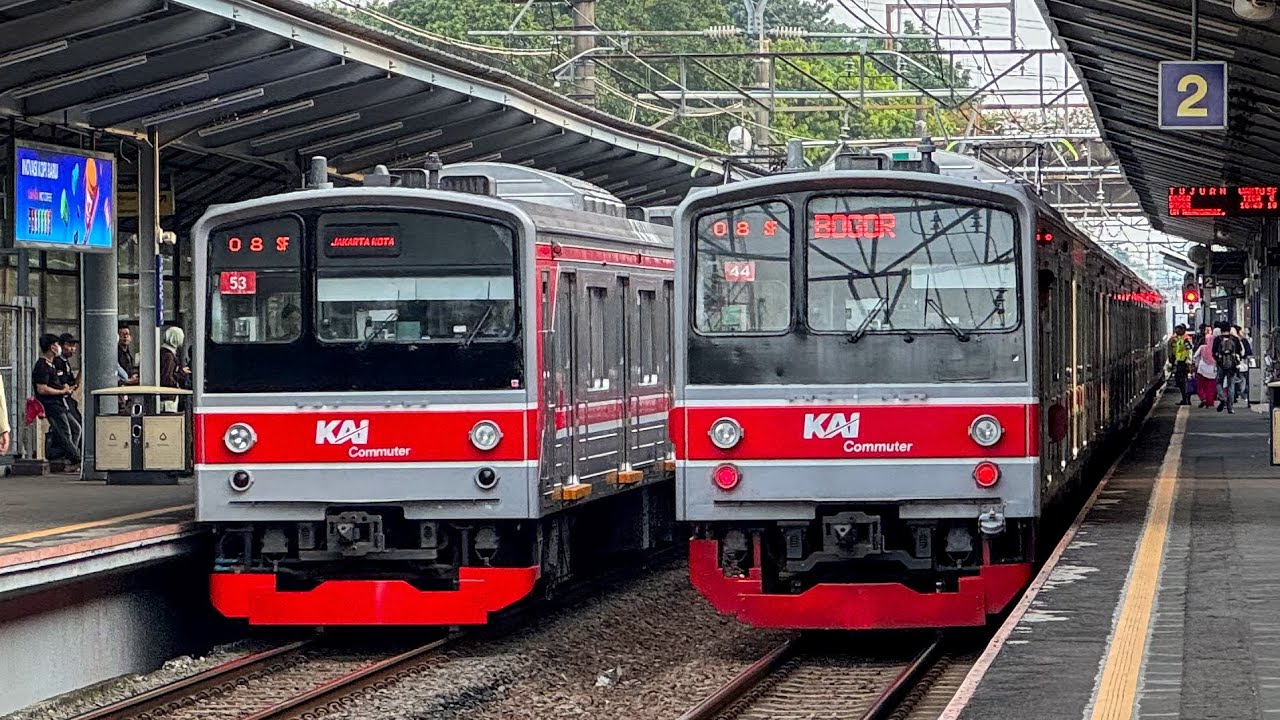 Kumpulan KRL Commuter Line di Stasiun Duren Kalibata! JR 205 ex Musashino Line, TM 6000 Series!