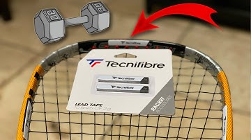 Tennis and Racquetball Racket Lead Sticker Weights | How To Apply or Add Weight | TECNIFIBRE