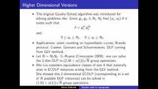 ECC2012 - Applications of random walks to ECC