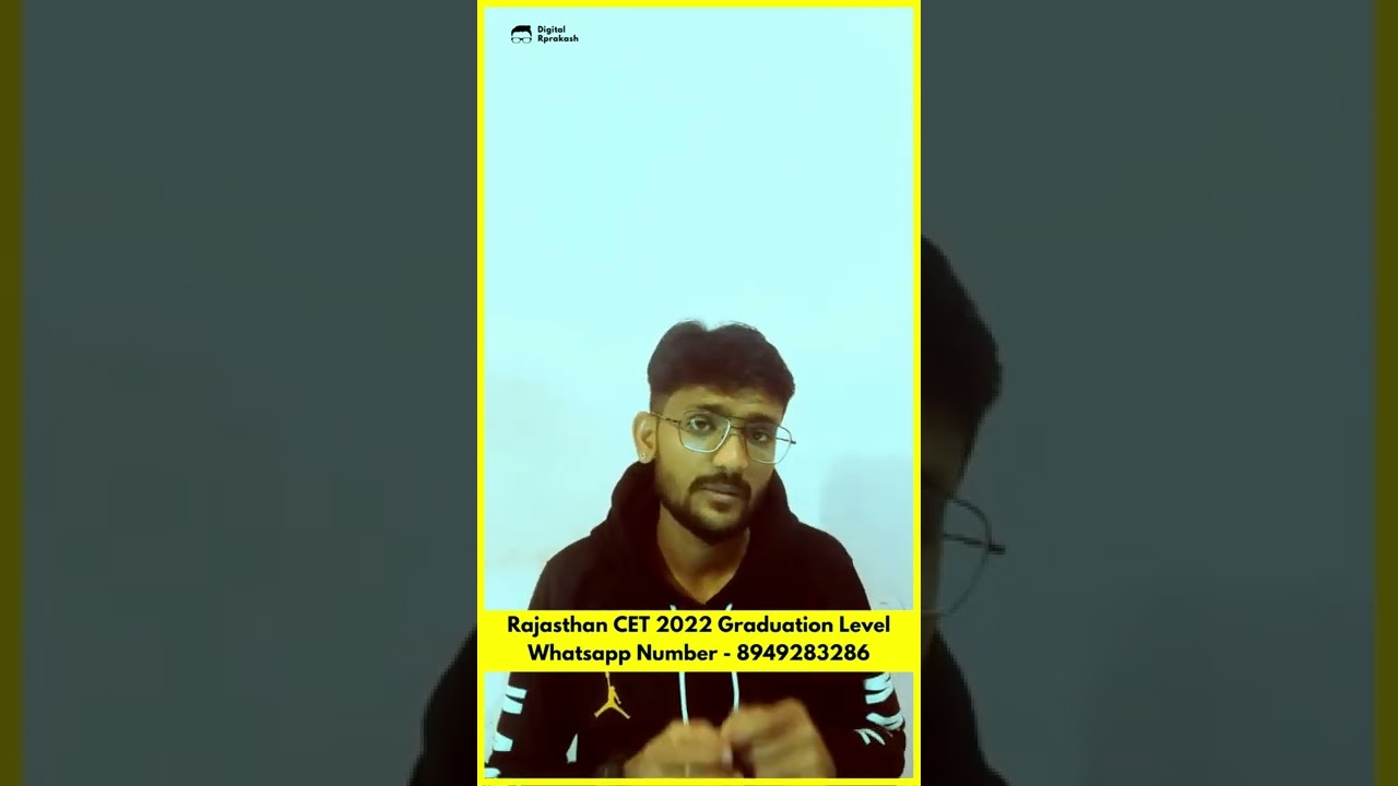 Rajasthan CET 2022 Graduation Level 