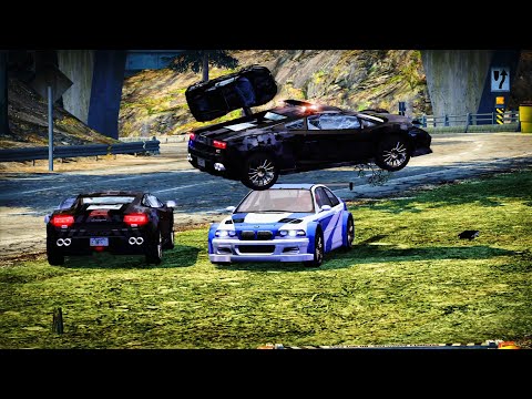 Craziest BMW M3 GTR Final Pursuit | 600+ Km/h Speed | Need For Speed Most Wanted | 4K UHD