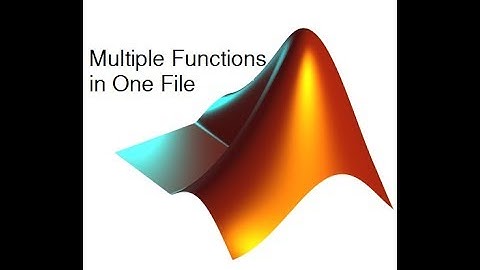 08 Multiple Functions in One File