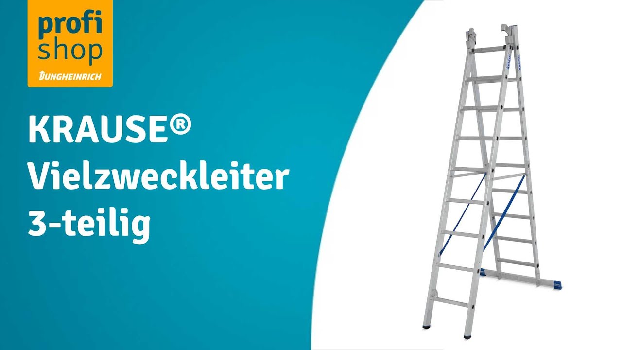 KRAUSE® Vielzweckleiter, 3-teilig