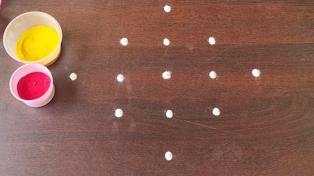 🌺7 days 7  kolam designs 🌺 simple rangoli designs ☘️ daily muggulu 🌺 friday rangoli