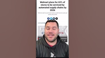 Walmart To Automate 65% Of Stores To Bring Costs Down #shorts