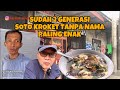 Porsi melimpah harga murah harus datang pagi supaya kebagian soto kroket tanpa nama ini