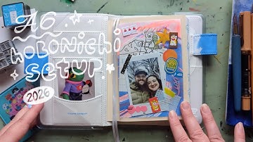 Hobonichi A6 setup! | 2026 let’s gooooo! ideas + stickers + more!