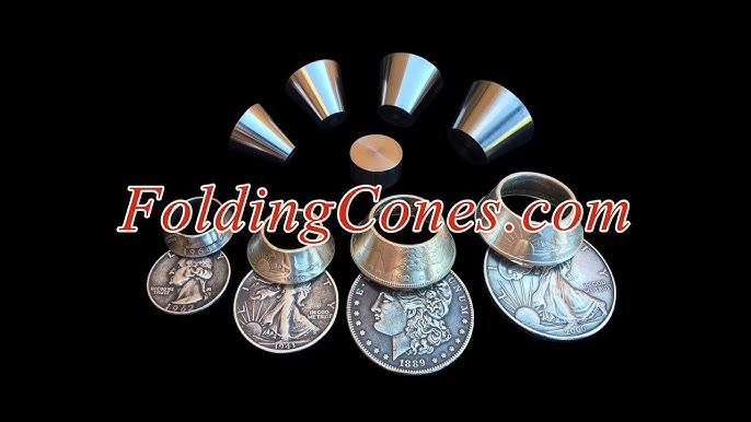 Coin Ring Making Tools, Swedish Die Wraps (4) with 9 Push Rods, Coin Ring Die Set, Swedish Wrap Method