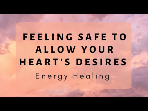 Feeling safe to allow your heart's desires energy healing for twin flames and lightworkers ?✨️