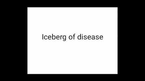 Iceberg of disease - Community medicine