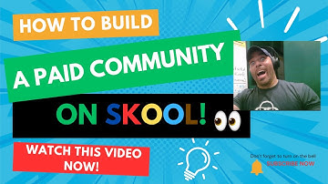 how to build a paid community on skool (do this)