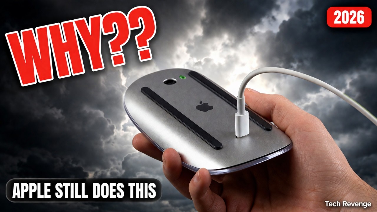 why apple's magic mouse still charges from the bottom in 2026