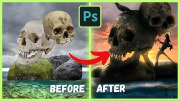 Creating a Skull Island with Photoshop Manipulation | Composition Tutorial