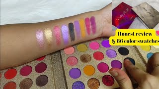UCANBE Exotic flavors Eyeshadow Palette Swatches, Demo